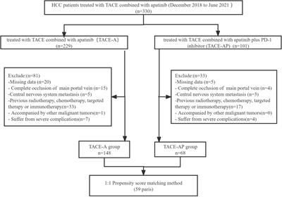 Transarterial chemoembolization combined with apatinib with or without PD-1 inhibitors in BCLC stage C hepatocellular carcinoma: A multicenter retrospective study